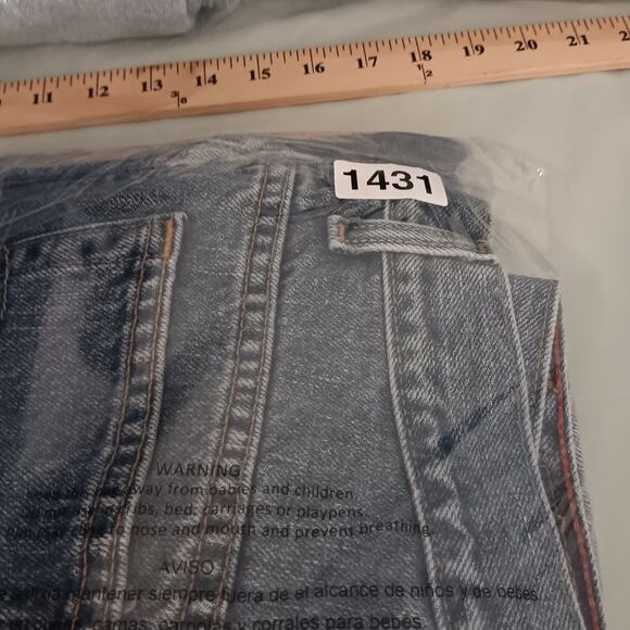 Levis 550 Y2K Jeans Womens 12L 31X33 Blue Fade Relaxed Taper Street Casual Tall - Picture 16 of 16